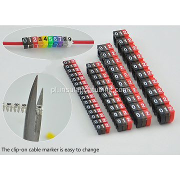 POM Hot-Selling Clip Cable Markers for Electrical